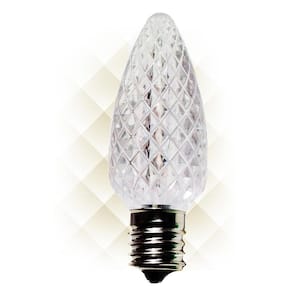 C9 LED Warm White Faceted Replacement Christmas Light Bulb (25-Pack)