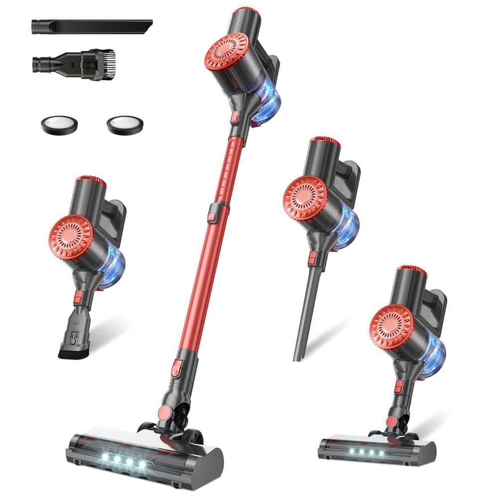 LAIFUCAM 40KPa Bagless Cordless HEPA Upright Stick Vacuum with 7
