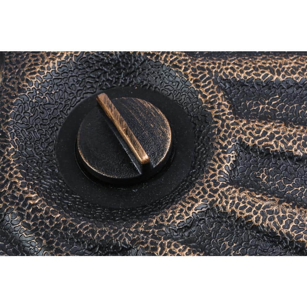 Beige 9 Ft Outdoor Patio Umbrella with Bronze Base