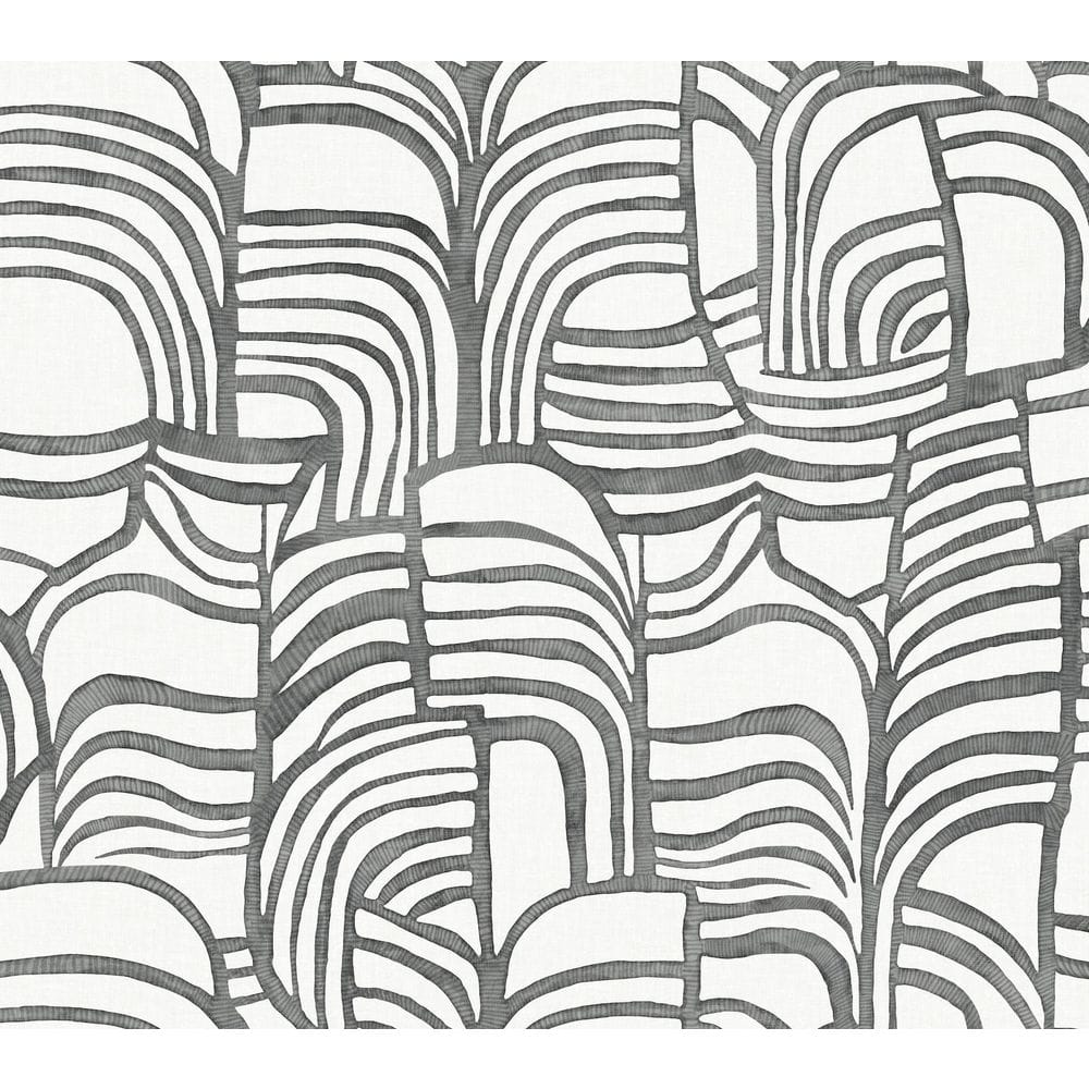 Featherwork Black and White Premium Peel and Stick Wallpaper price history on PriceWatchPro