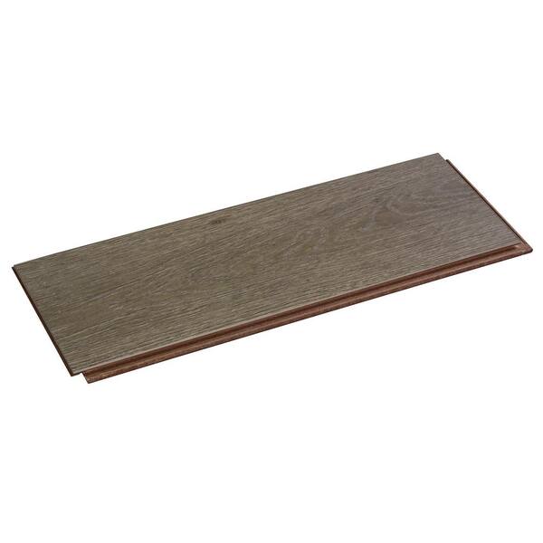 ASPEN FLOORING Echelon Oak 12mm T x 7.7 in. W x 48 in. L Click Lock Water Resistant Laminate Wood Flooring (15.39 sq. ft./case)