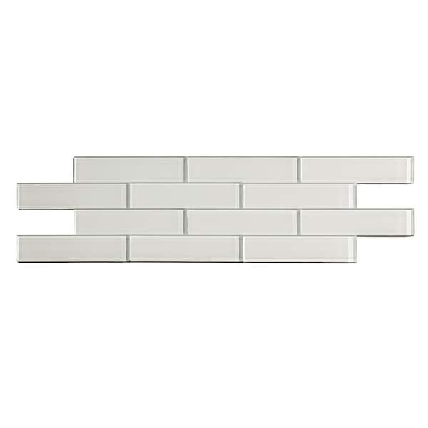 Aspect Square Matted 12 in. x 4 in. Brushed Stainless Metal Decorative Tile  Backsplash (1 sq. ft.) A9450 - The Home Depot