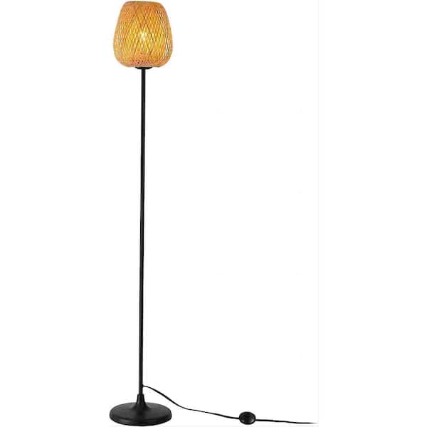 INNOBULE 62.2 in. Bamboo Standard Floor Lamp