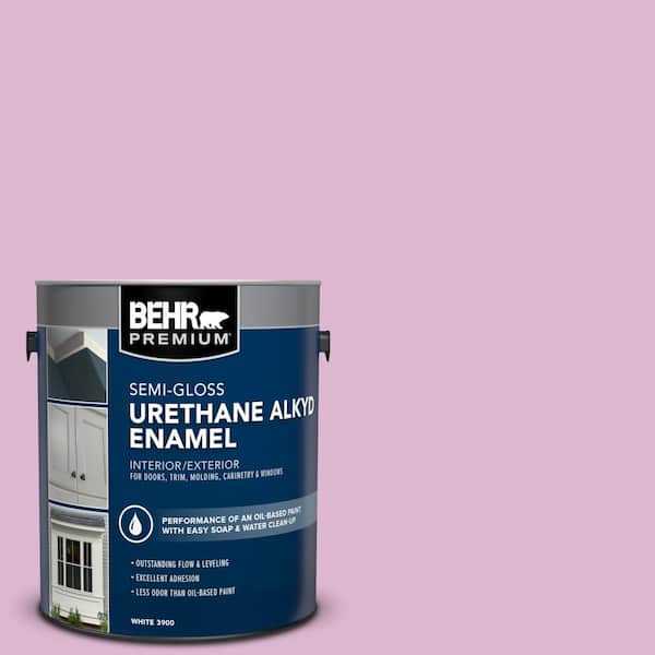 1 gal. #M120-3 Pink Wink Urethane Alkyd Semi-Gloss Enamel Interior/Exterior Paint