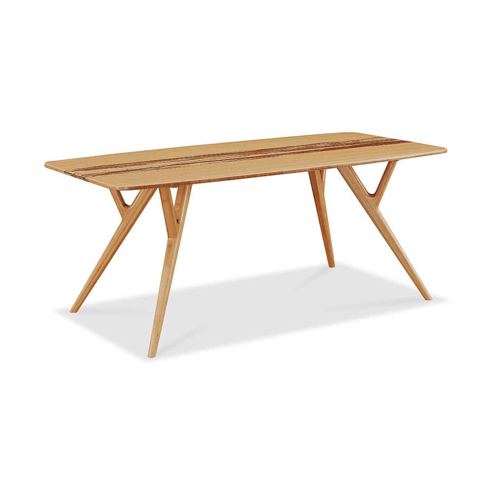 Azara Caramelized Solid Bamboo Contemporary Dining Table