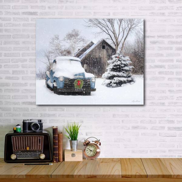 Courtside Market Christmas On the Farm Gallery-Wrapped Canvas Wall Art 20  in. x 16 in. WEB-CHJ486-16x20 - The Home Depot