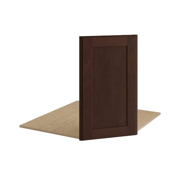 Home Decorators Collection Newport 17 in. W x 1.5 in. D x 34.5 in. H Assembled Plywood Corner Sink Base Kitchen Cabinet in Manganite with SoftClose