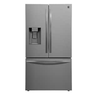 28.6 cu. ft. Standard Depth French Door Refrigerator in Stainless Steel with Ice/Water Dispenser