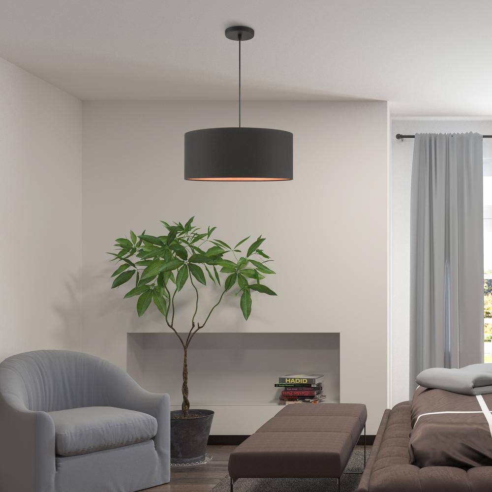 Sentosa 18" Brushed Nickel Indoor/Outdoor 3-Light LED Drum Pendant