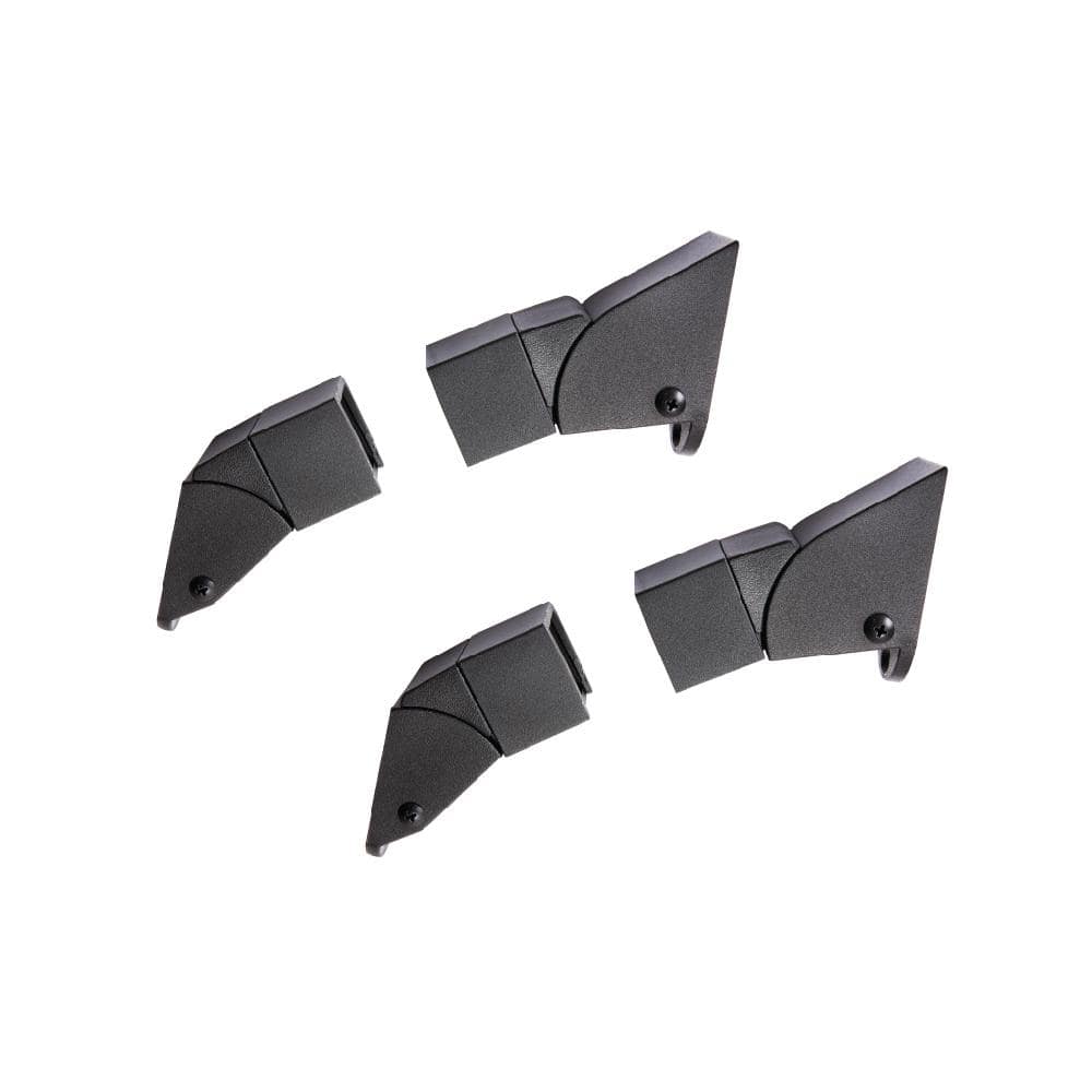 FORTRESS Fe26 1-in Black Steel Simplified Stair Bracket (4-pack)