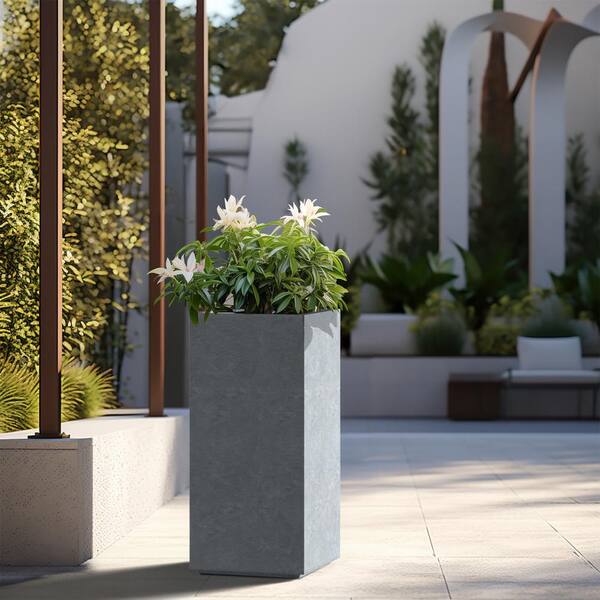 Square Planter in Textured 2024 Terra Cotta Concrete