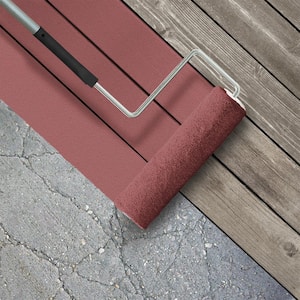 1 gal. #PPU1-06 Rose Marquee Textured Low-Lustre Enamel Interior/Exterior Porch and Patio Anti-Slip Floor Paint