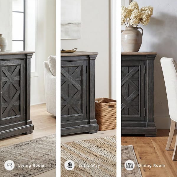 Signature DESIGN BY ASHLEY Tyler Creek Casual Black/Gray MDF 57.88