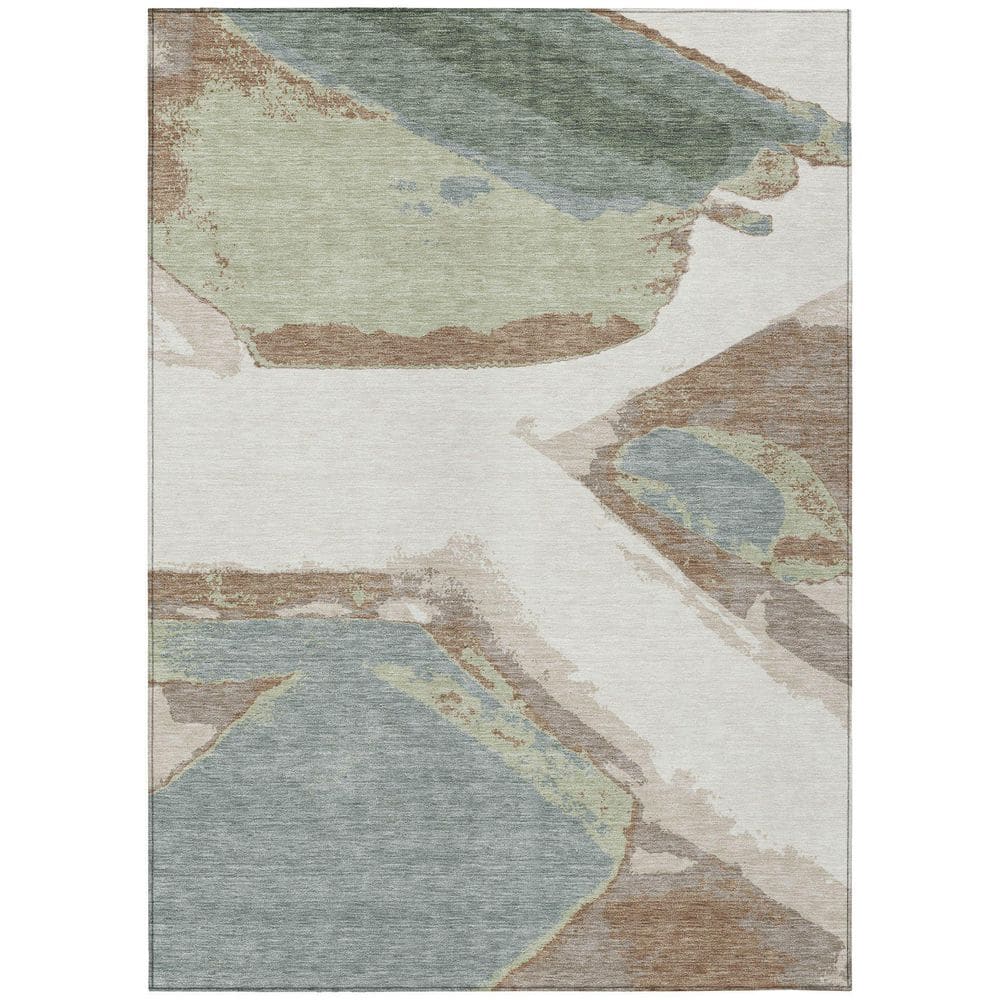 Chantille Machine Washable Indoor/Outdoor Abstract ACN2571 Ivory 8 ft. x 10 ft. Area Rug price history on PriceWatchPro