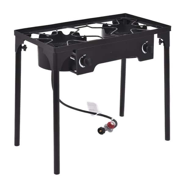 150000 BTU Double Burner Gas Propane Cooker Outdoor Stove BBQ Grill