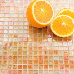 Breeze Passion Fruit 12-3/4 in. x 12-3/4 in. Face Mounted Glass Mosaic Tile (1.15 sq. ft./Each)