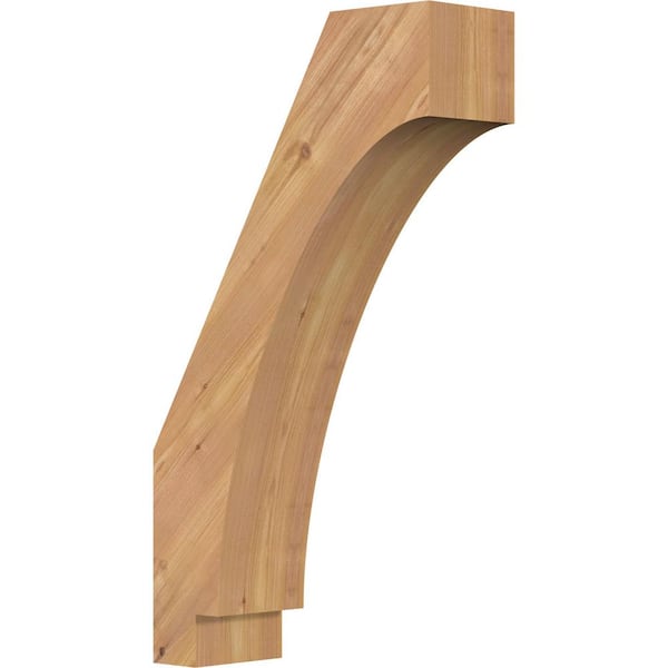 Ekena Millwork 5 1/2"W x 16"D x 28"H Imperial Smooth Knee Brace, Western Red Cedar