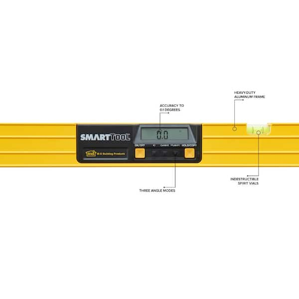 M-D Building Products SmartTool 48 in. Level with Soft Case 92325 - The  Home Depot