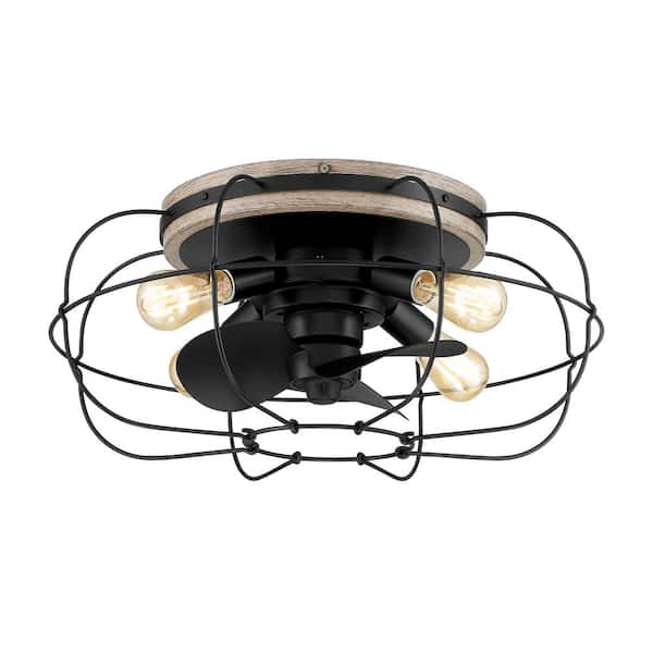 ARRANMORE LIGHTING & FANS Jaxon 22 in. Indoor/Outdoor Matte Black Ceiling Fan with Dimmable LED Lights and Remote Control