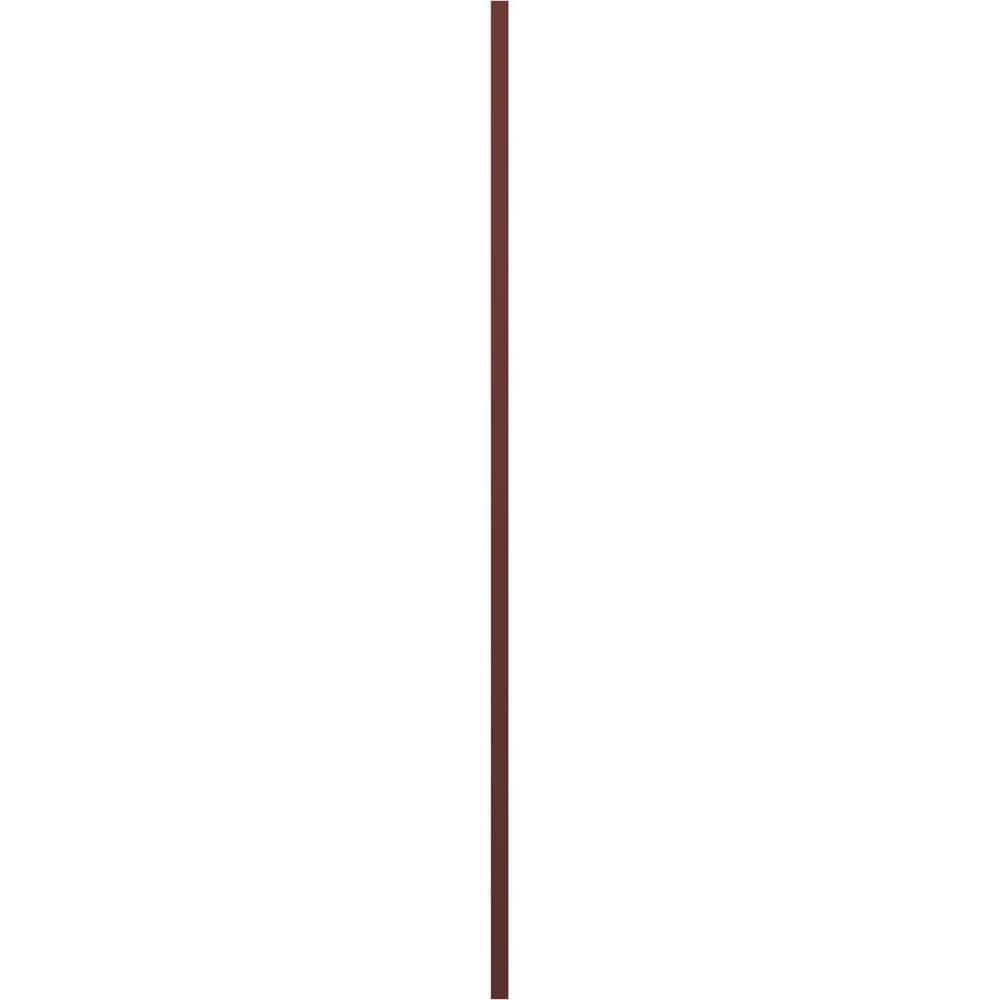 Burgundy Red Vinyl Raised Panel Exterior Shutters, 14.75" x 31"