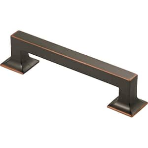 Studio Collection Pull 5-1/16 Inch (128mm) Center to Center Oil-Rubbed Bronze Highlighted Finish