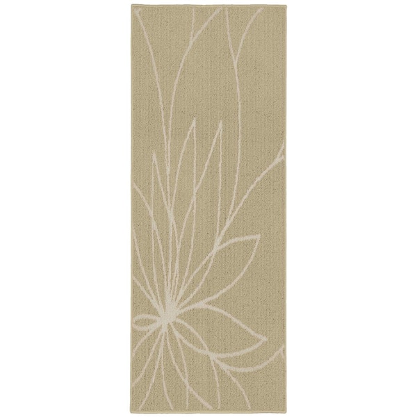 Grand Floral Tan/Ivory 2 ft. x 5 ft. Area Rug