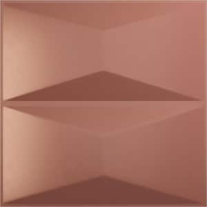 Aberdeen Champagne Pink 1-1/2 in. x 1-5/8 ft. x 1-5/8 ft. Pink PVC Decorative Wall Paneling 12-Pack