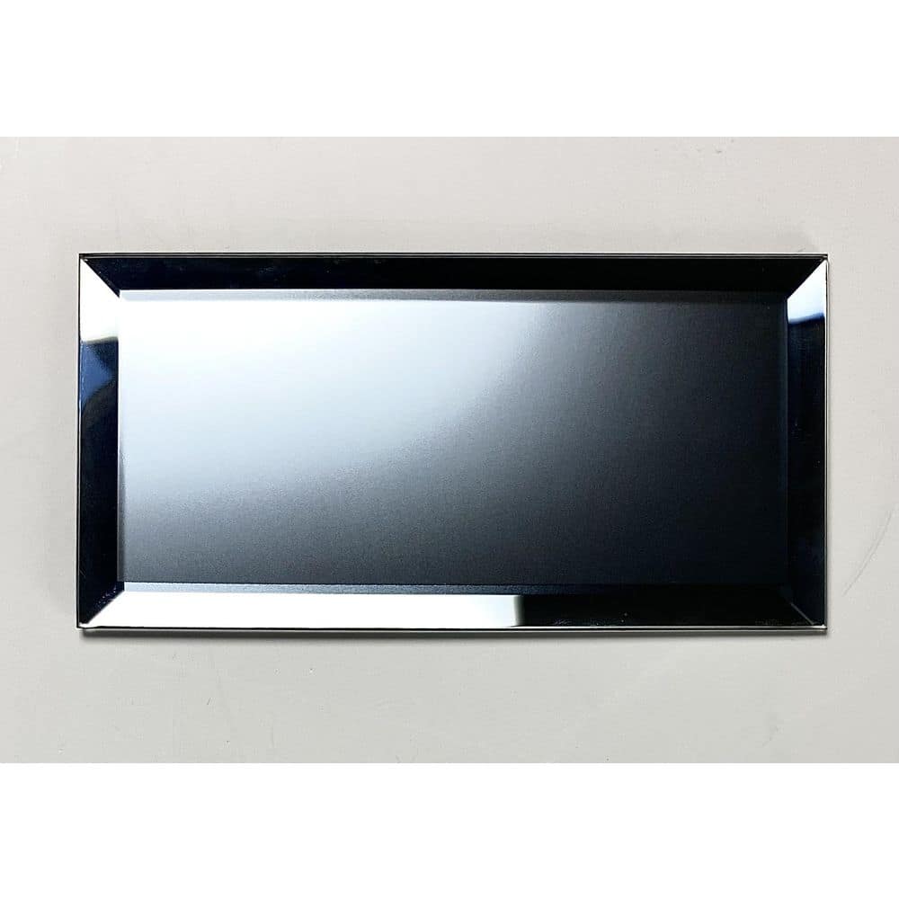 Graphite Blue 3x6 Matte Glass Beveled Subway Tile