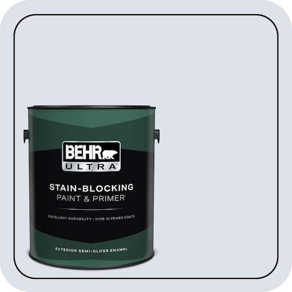 BEHR ULTRA 1 gal. #600A-1 December Dawn Semi-Gloss Enamel Exterior Paint & Primer