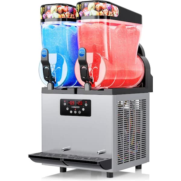 Deeshe 1008 oz. Stainless Steel Countertop Snow Cone Machine Slushy ...