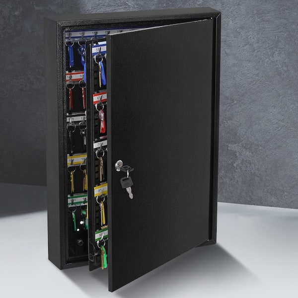 200-Key Cabinet, Security Key Storage Box Steel,Key Lock Box with Adjustable Racks, Key Organizer for School 2025 update