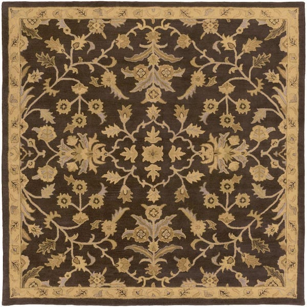 Artistic Weavers Zari Black 6 ft. x 6 ft. Square Indoor Area Rug
