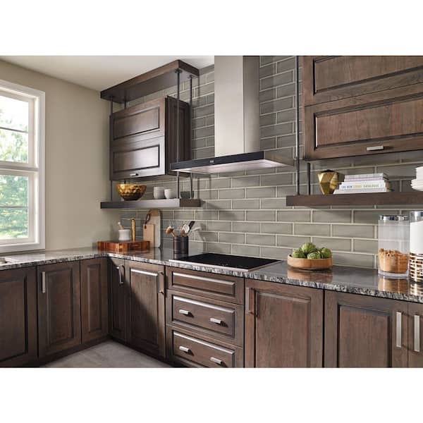 Dove Gray 4 in. x 12 in. Glossy Ceramic Subway Wall Tile (5 sq. ft./Case)