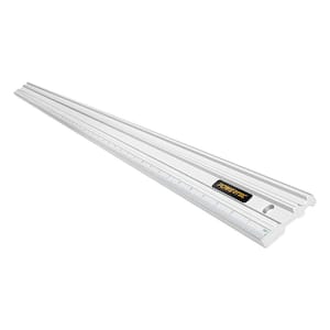50 in. Anodized Aluminum Straight Edge Ruler, Metal Machined Flat to Within 0.003 in. Over Full 50 in.
