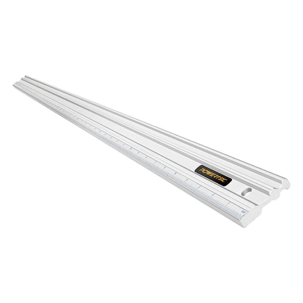 POWERTEC 50 in. Anodized Aluminum Straight Edge Ruler, Metal Machined Flat to Within 0.003 in. Over Full 50 in.