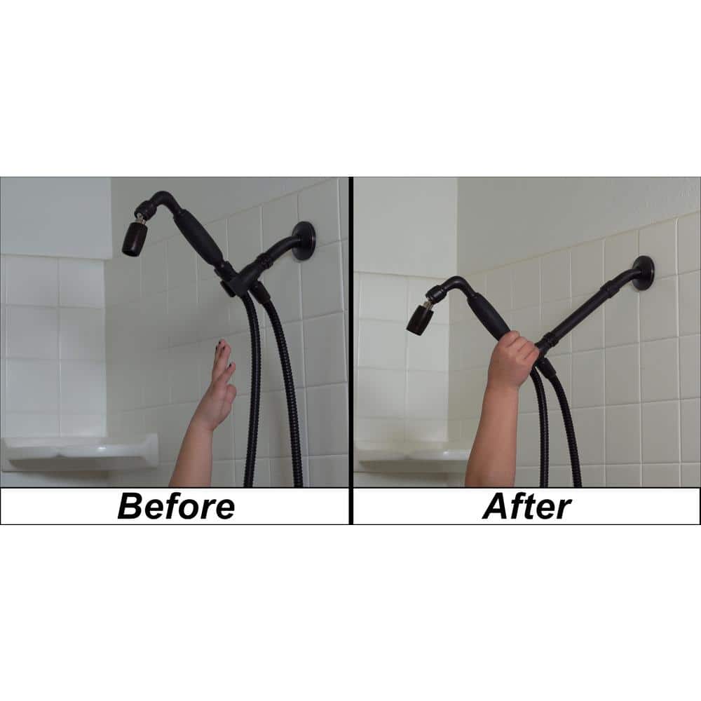 6-Inch Chrome Solid Metal Shower Arm Extension