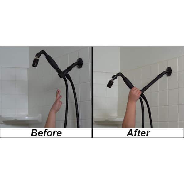 High Sierra Showerheads Exclusive 6 In Solid Metal Shower Arm Extension Oil Rubbed Bronze Hs Sx Orb Solid Metal Shower Arm Extension, Bronze Shower Arm Extension