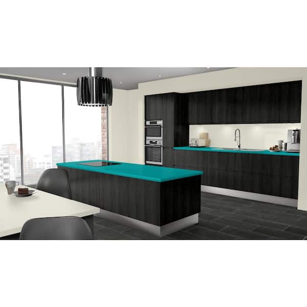 2 in. x 3 in. Laminate Sheet Sample in Ocean with Standard Matte Finish