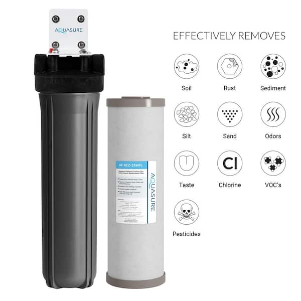 AQUASURE Fortitude V2 Series Whole House Sediment/Carbon/Zinc