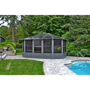 Florence Solarium 12 ft. x 15 ft. in Slate
