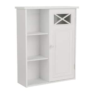 Johnston 20 in. W x 25 in. H x 7 in. D Bathroom Storage Wall Cabinet in White