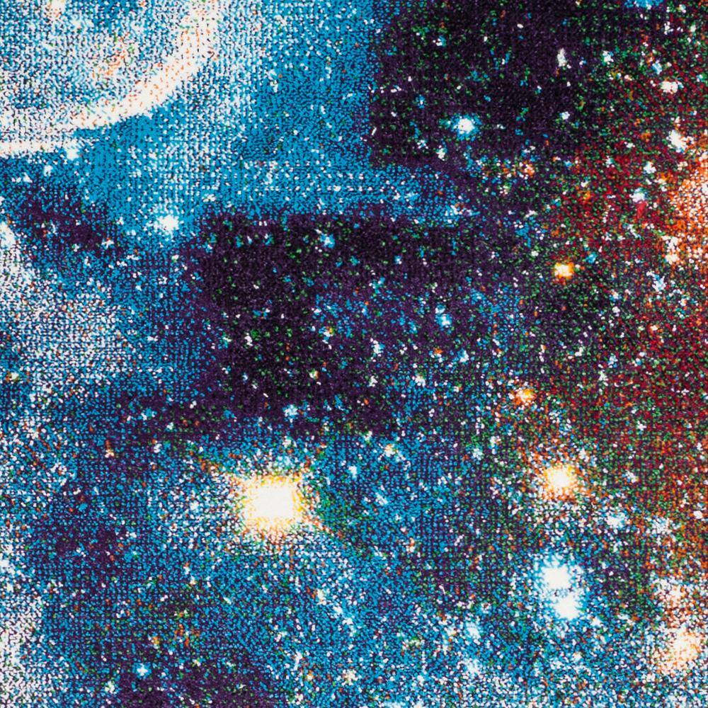 Galaxy Multicolor Abstract Synthetic Area Rug