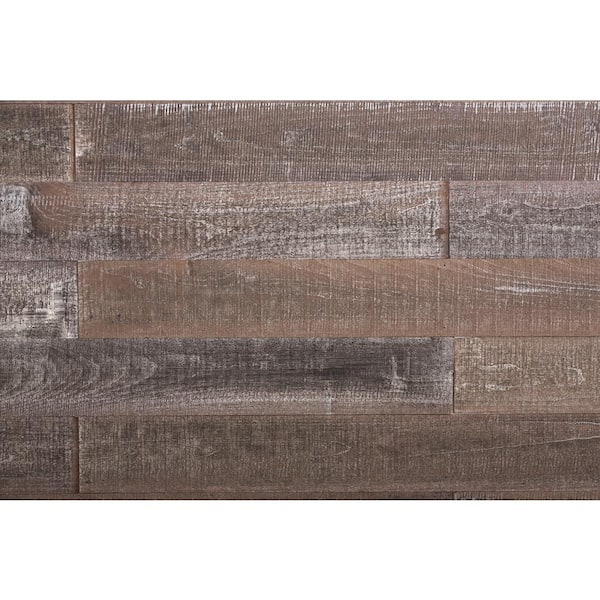Easy Planking Thermo-Treated 1/4 in. x 5 in. x 4 ft. Antique Warp Resistant Barn Wood Wall Planks (10 sq. ft. per 6-Pack)