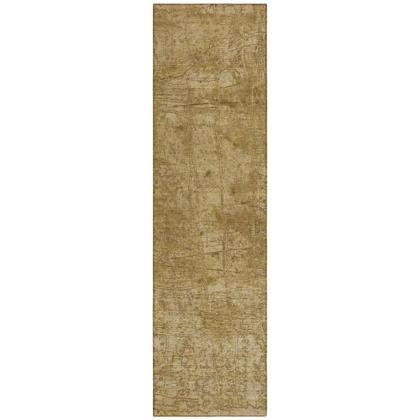 Chantille ACN559 Beige 2 ft. 3 in. x 7 ft. 6 in. Machine Washable Indoor/Outdoor Geometric Runner Rug