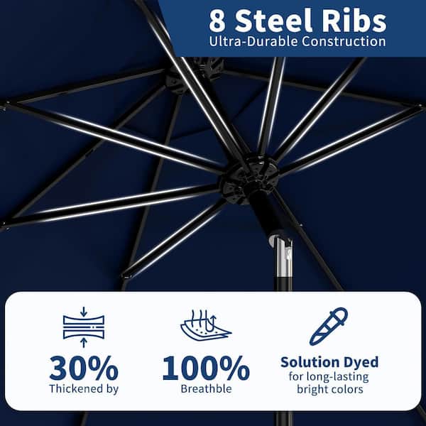 48 inch round patio table glass with umbrella hole Outsunny 38" Round Patio Table with Umbrella Hole, Outdoor Dining Table Tempered Glass Metal Frame Bistro Table for Deck