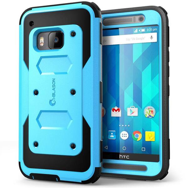 i-Blason Armorbox Full-Body Case for HTC One M9, Blue