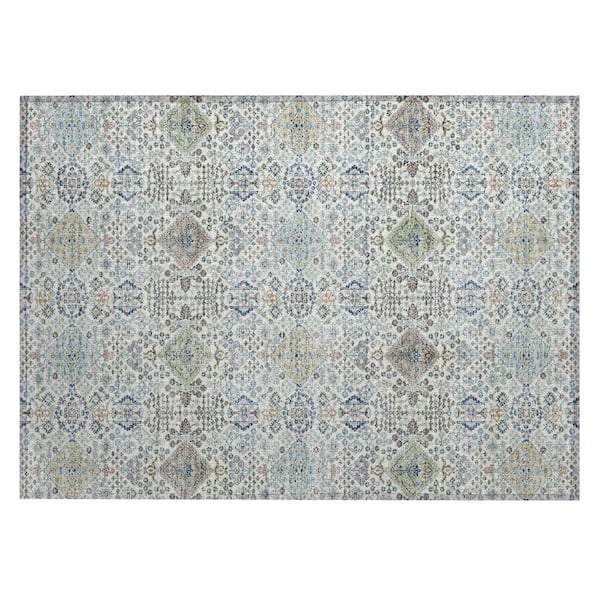 Chantille Machine Washable Indoor/Outdoor Abstract ACN2440 Ivory 2 ft. x 3 ft. Accent Rug
