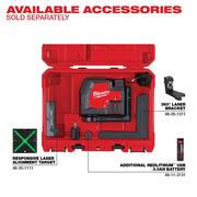 100 ft. REDLITHIUM Lithium-Ion USB Green Rechargeable Cross Line Laser Level w/Charger and Rechargeable LED Flood Light