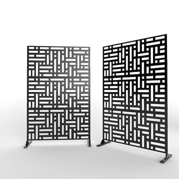 cenadinz 6.33 ft. H x 3.93 ft. W Laser Cut Metal Privacy Screen