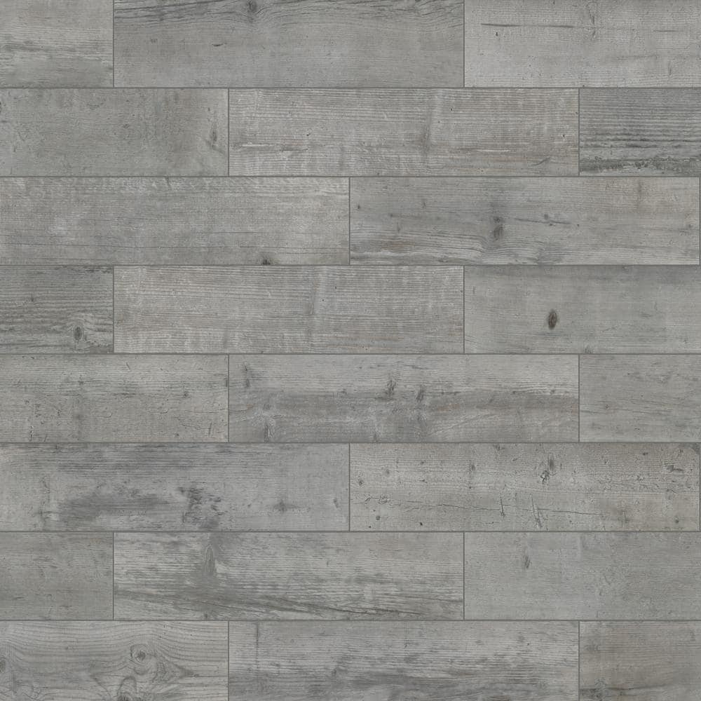 Timber Grey 6 in. x 24 in. Matte Porcelain Floor and Wall Tile Sample (0.93 sq. ft./Piece) price history on PriceWatchPro